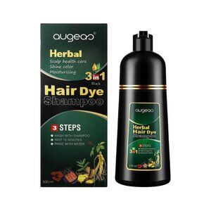 Augeas 500ml Black Hair Dye Shampoo